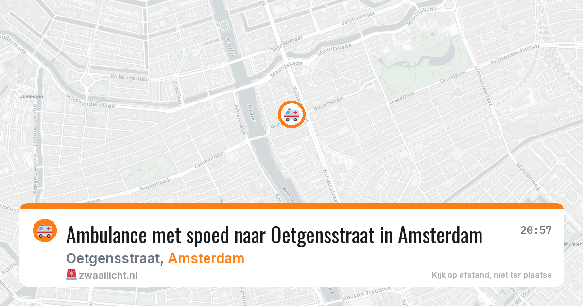 Ambulance met spoed naar Oetgensstraat in Amsterdam — 4 jun 2026