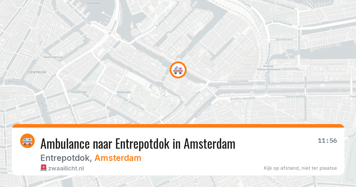 Ambulance naar Entrepotdok in Amsterdam — 31 jul 2026