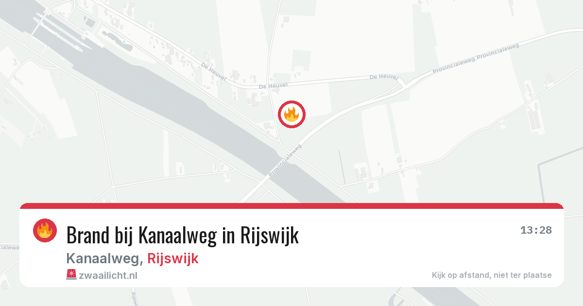 Brand bij Kanaalweg in Rijswijk — 20 jun 2026