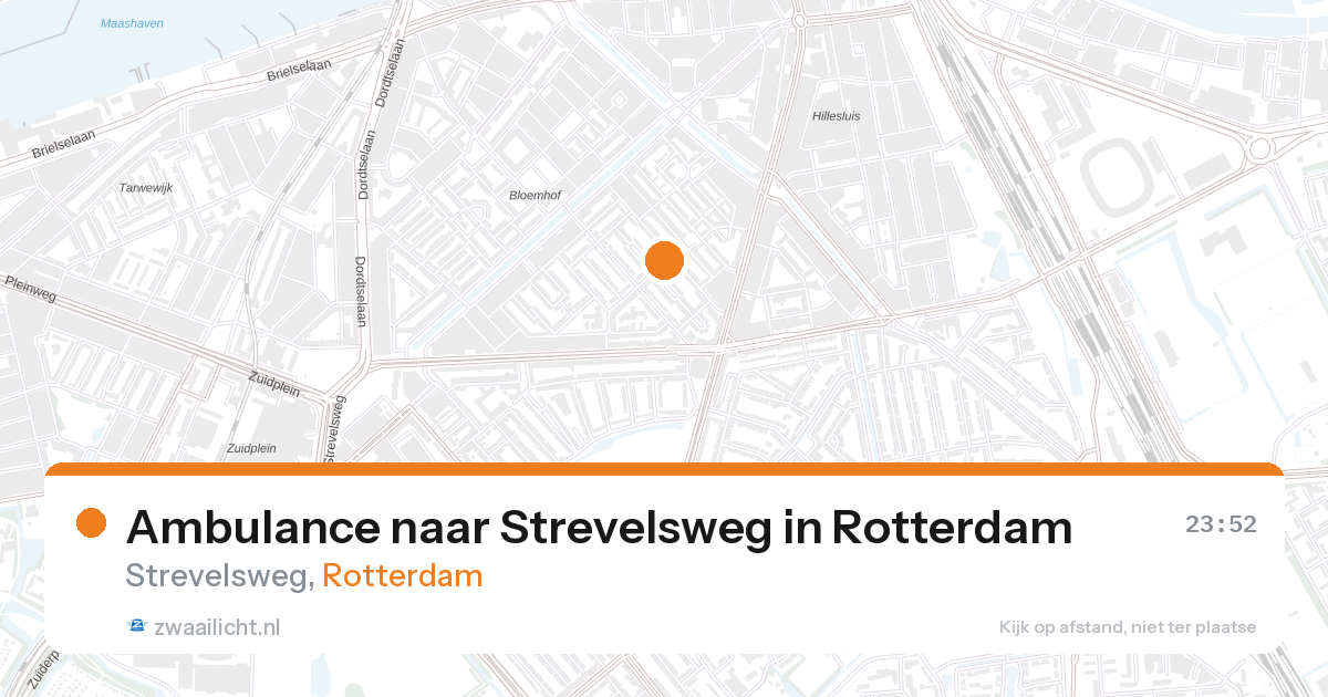 Ambulance naar Strevelsweg in Rotterdam — 31 jan 2026