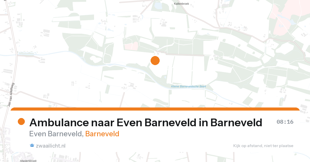 Ambulance naar Even Barneveld in Barneveld — 9 mei 2026
