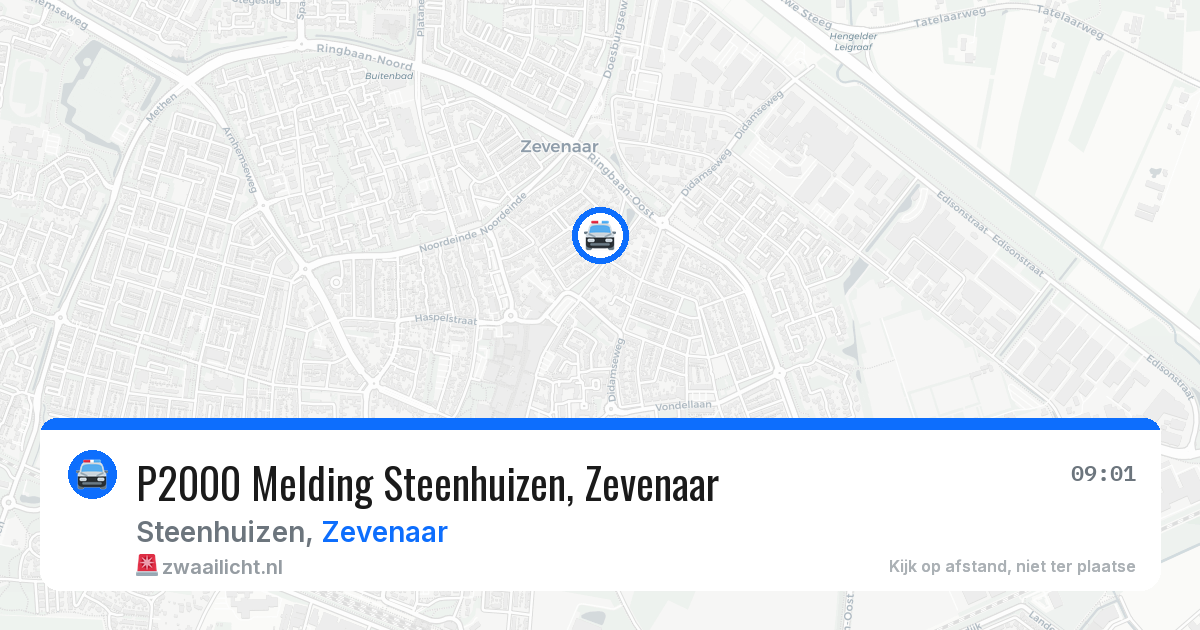P2000 Melding Steenhuizen, Zevenaar — 6 jul 2026