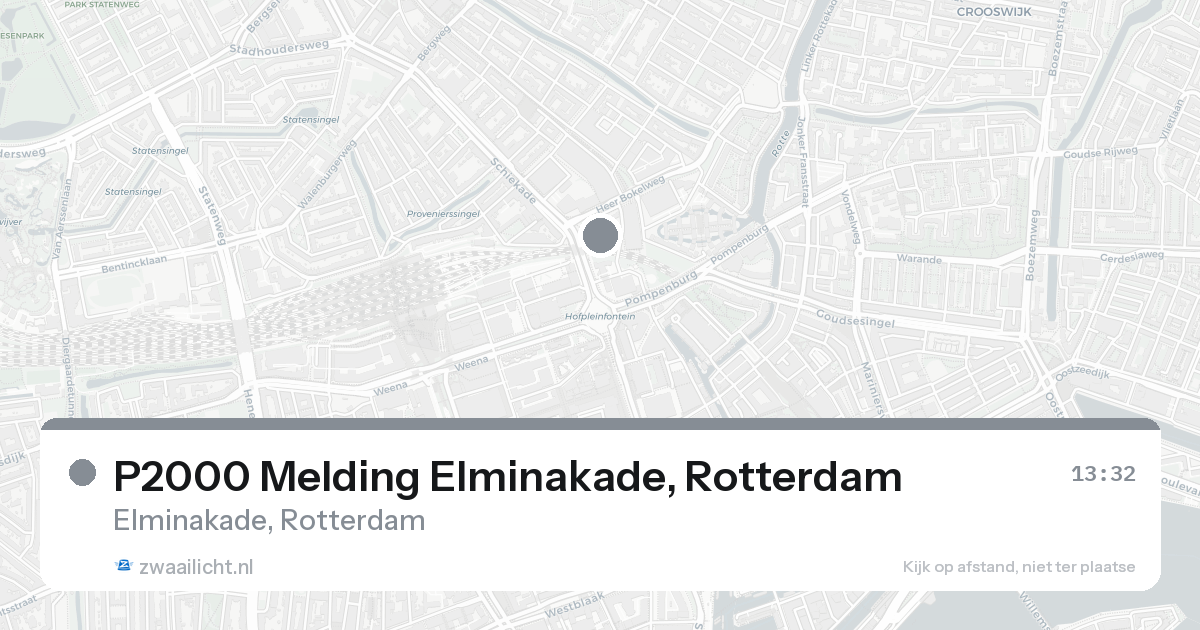 P2000 Melding Elminakade, Rotterdam — 7 feb 2026