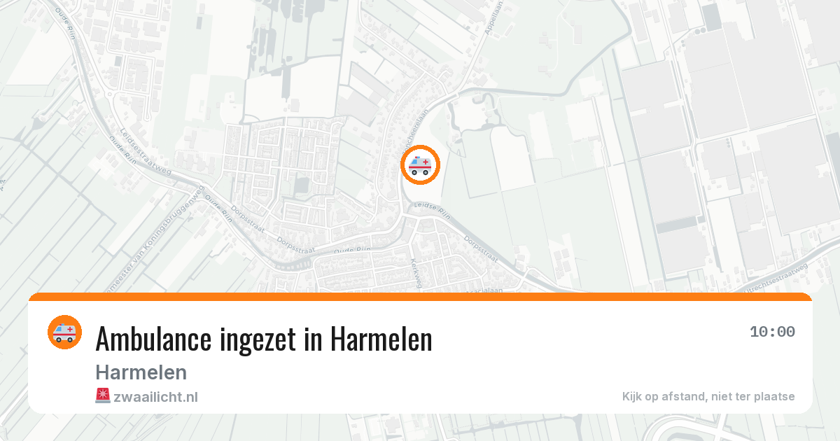 Ambulance ingezet in Harmelen — 28 mrt 2026