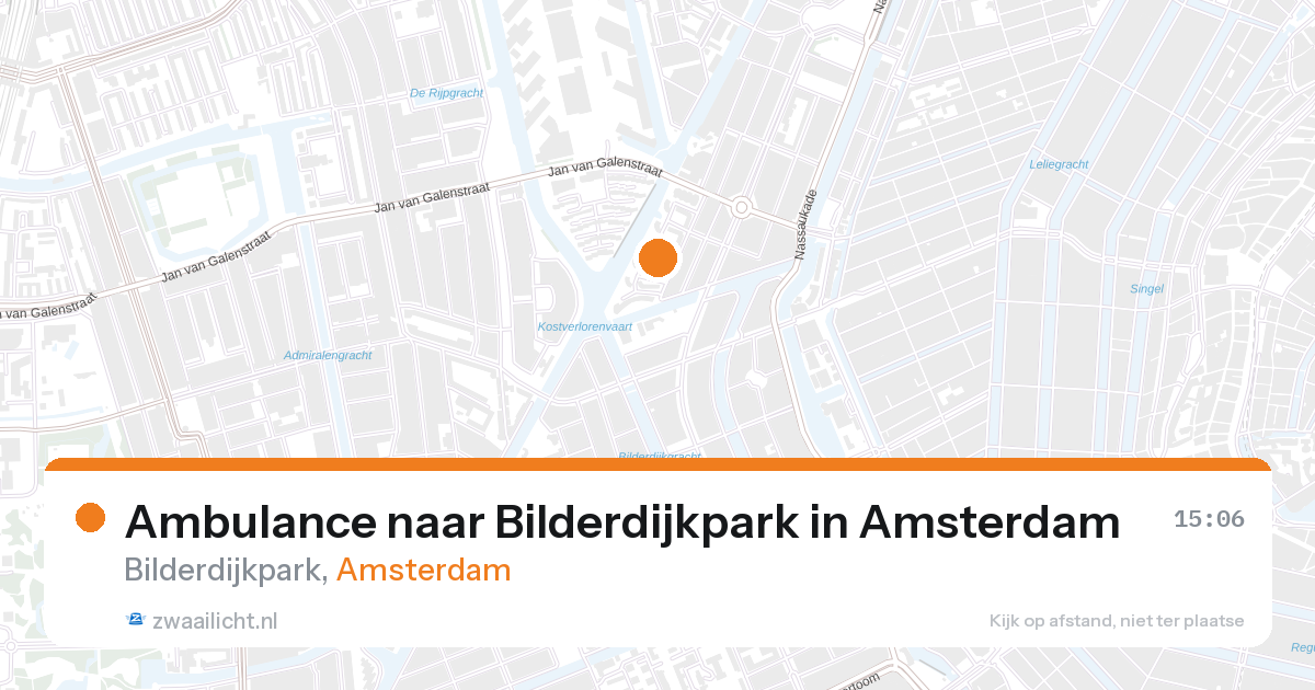 Ambulance naar Bilderdijkpark in Amsterdam — 27 aug 2026