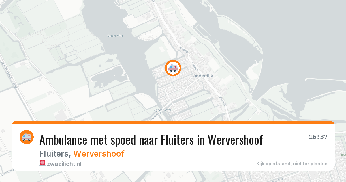 Ambulance met spoed naar Fluiters in Wervershoof — 22 jan 2026