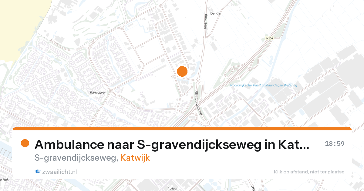 Ambulance naar S-gravendijckseweg in Katwijk — 31 mei 2026