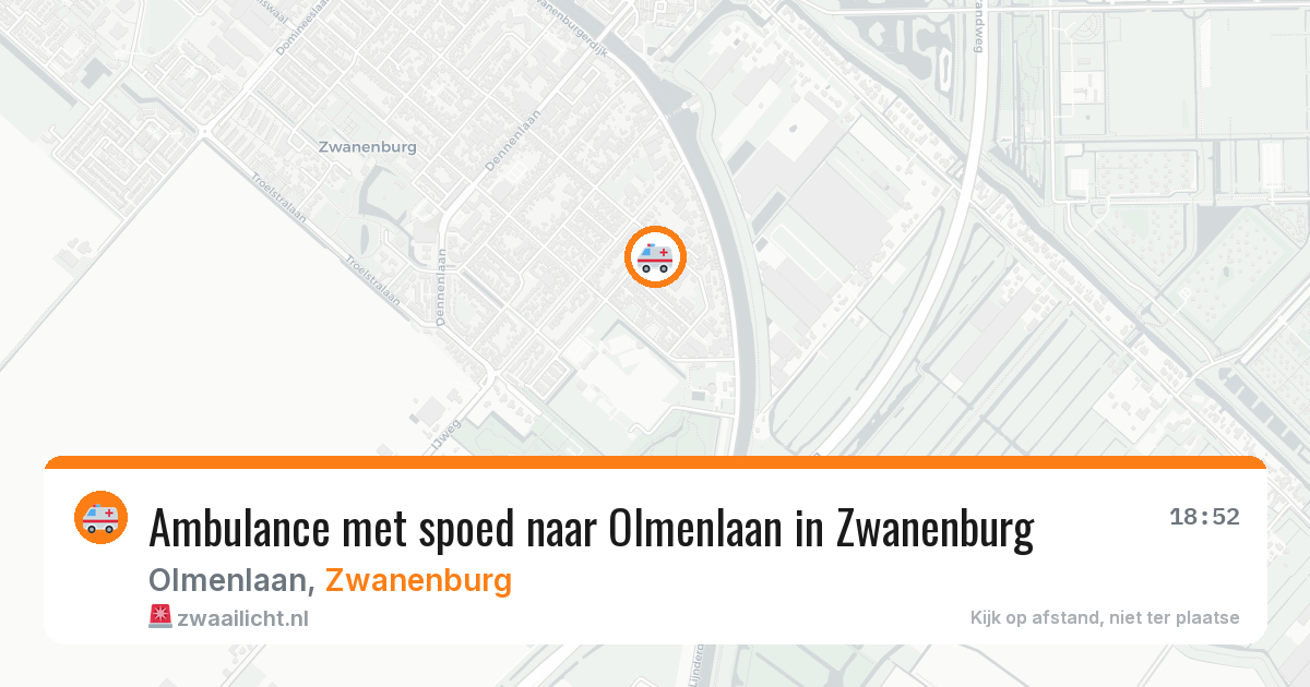 Ambulance met spoed naar Olmenlaan in Zwanenburg — 10 feb 2026