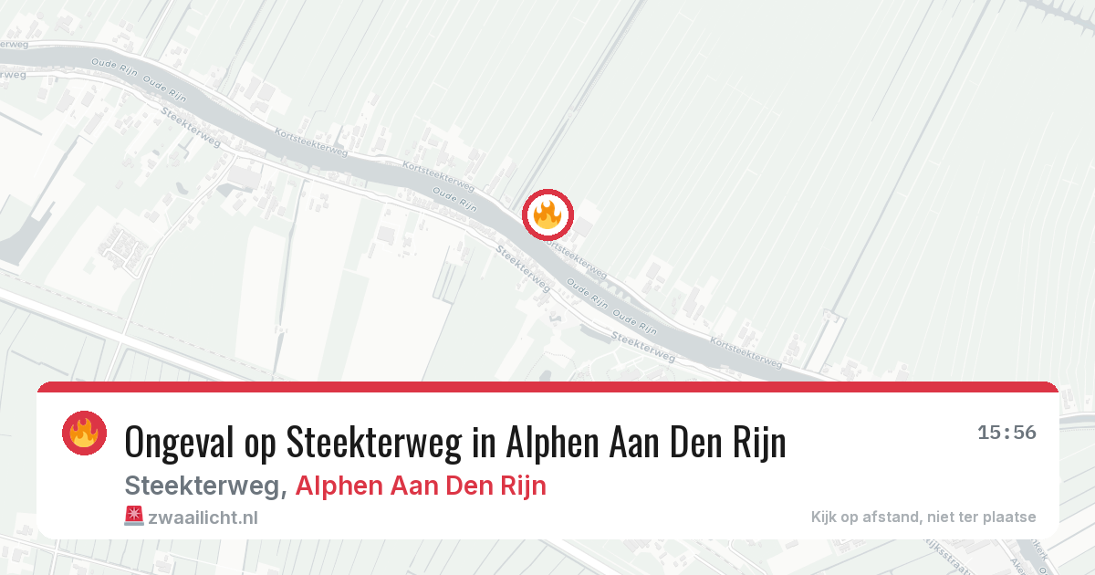 Ongeval op Steekterweg in Alphen Aan Den Rijn — 22 jun 2026