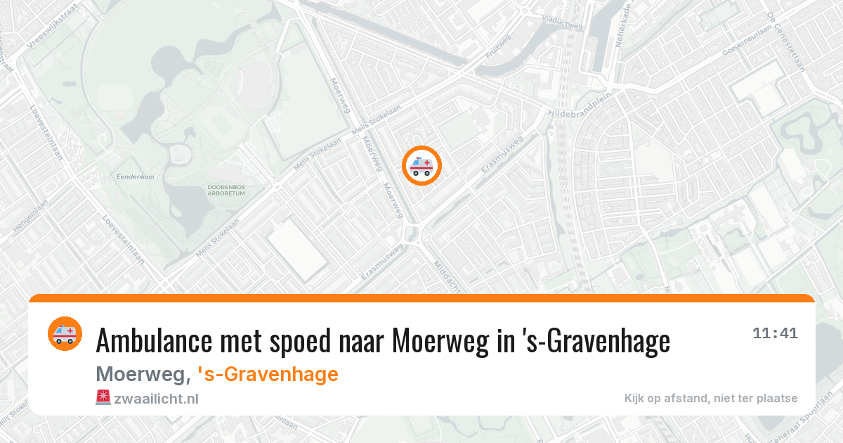 Ambulance met spoed naar Moerweg in 's-Gravenhage — 4 jul 2026