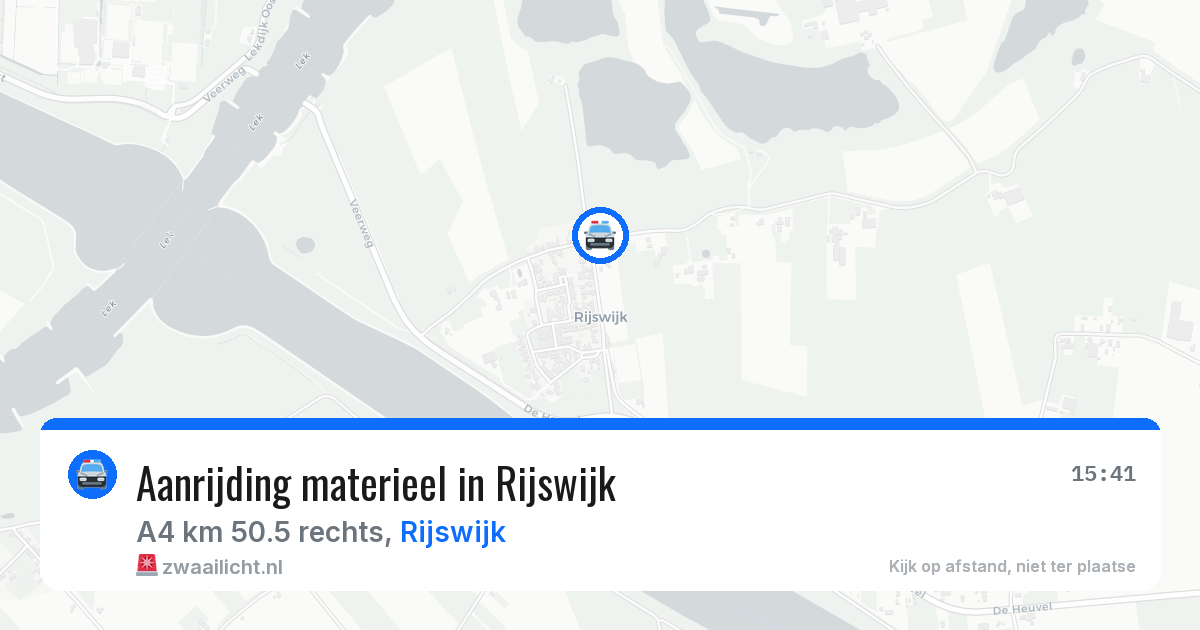 Aanrijding materieel in Rijswijk — 7 apr 2026