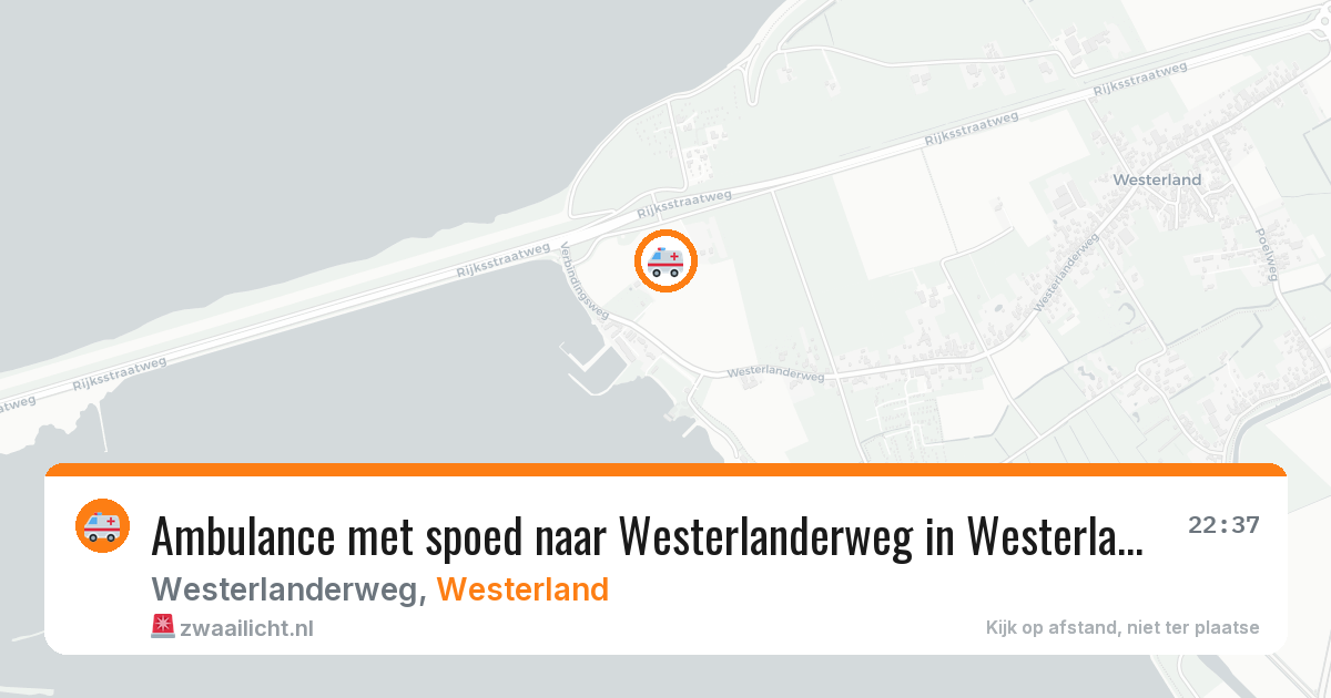 Ambulance met spoed naar Westerlanderweg in Westerland — 8 mei 2026