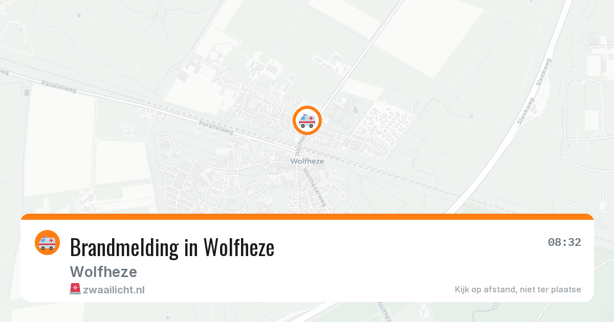 Brandmelding in Wolfheze — 1 aug 2026