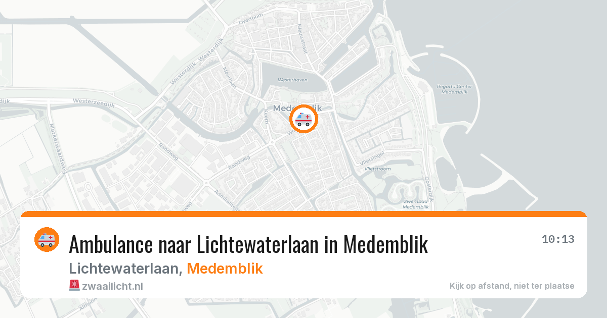 Ambulance naar Lichtewaterlaan in Medemblik — 7 aug 2026