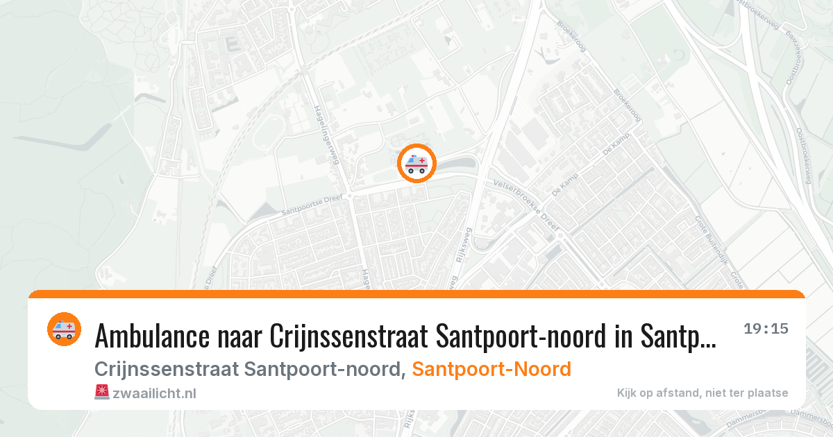 Ambulance naar Crijnssenstraat Santpoort-noord in Santpoort-Noord — 11 jul 2026