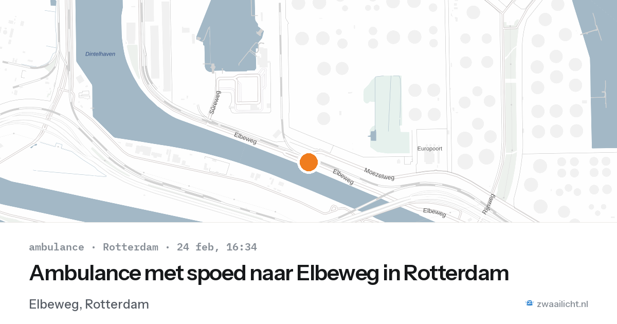 Ambulance met spoed naar Elbeweg in Rotterdam — 1 feb 2026