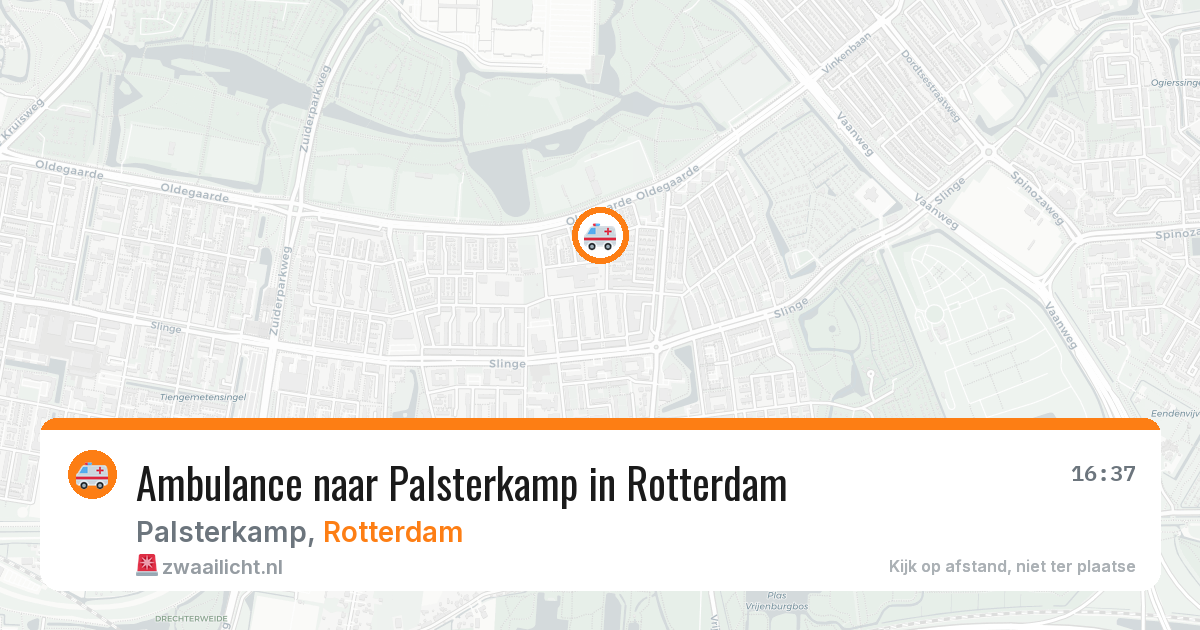 Ambulance naar Palsterkamp in Rotterdam — 12 mei 2026