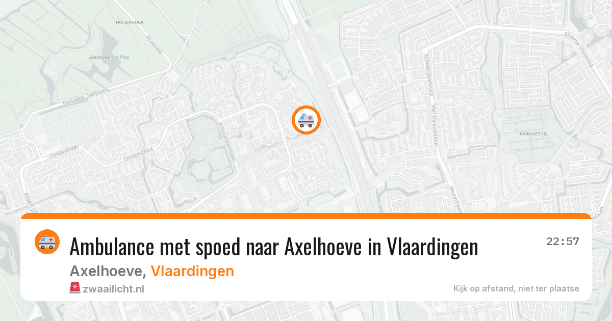 Ambulance met spoed naar Axelhoeve in Vlaardingen — 4 jul 2026