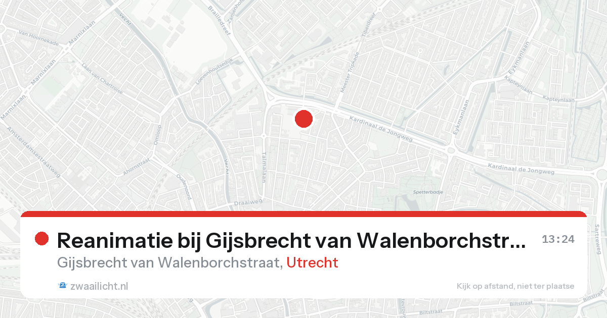 Reanimatie bij Gijsbrecht van Walenborchstraat in Utrecht — 7 feb 2026