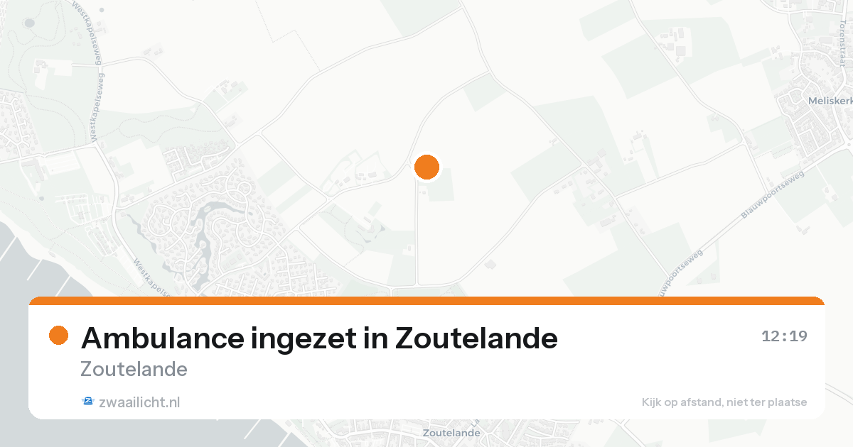Ambulance ingezet in Zoutelande — 16 aug 2026