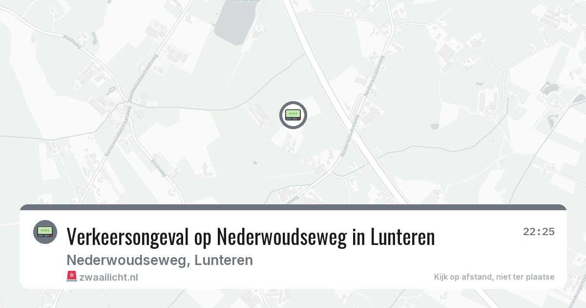 Verkeersongeval op Nederwoudseweg in Lunteren — 27 apr 2026