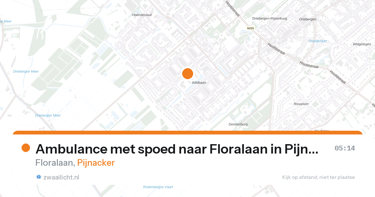 Ambulance met spoed naar Floralaan in Pijnacker — 23 jan 2026