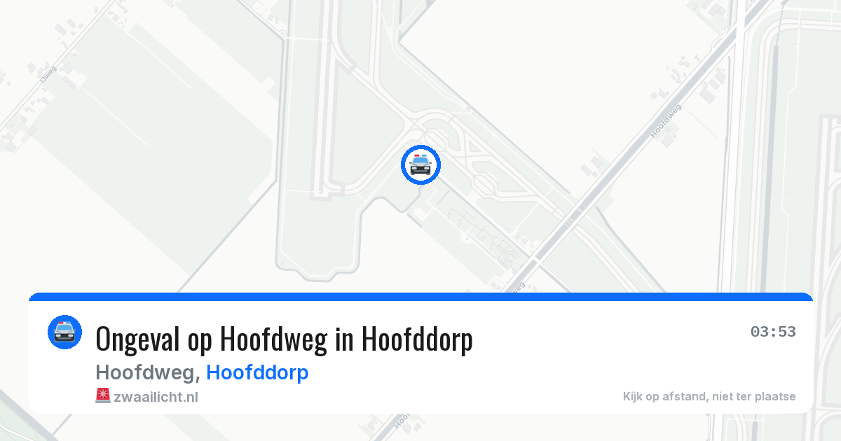 Ongeval op Hoofdweg in Hoofddorp — 1 apr 2026