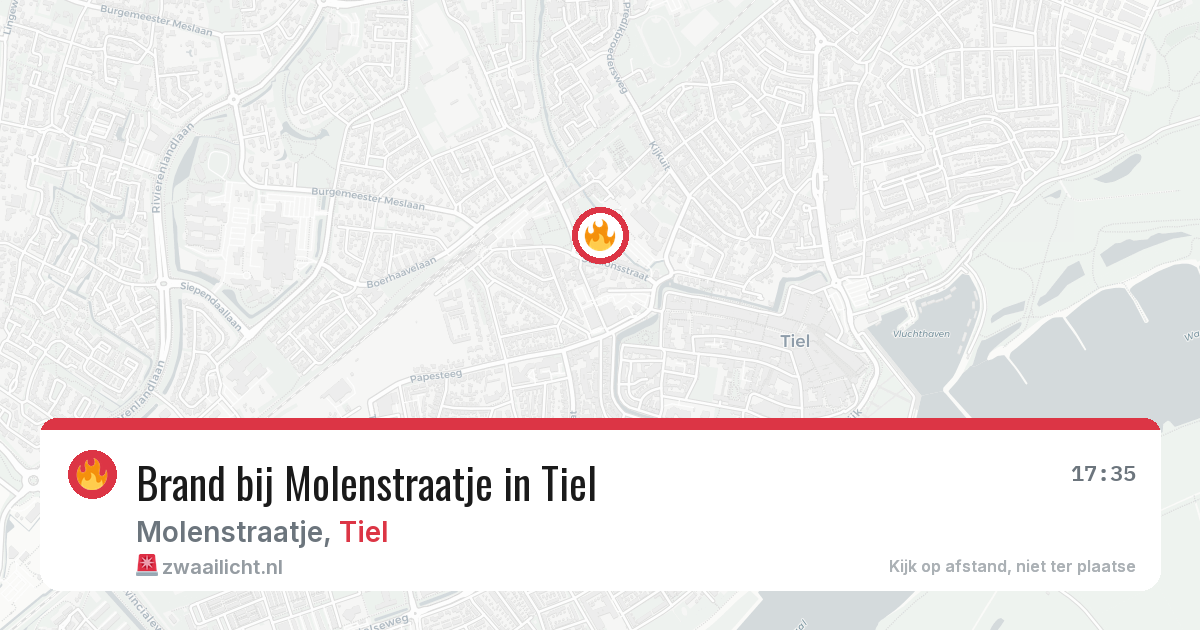 Brand bij Molenstraatje in Tiel — 21 jan 2026