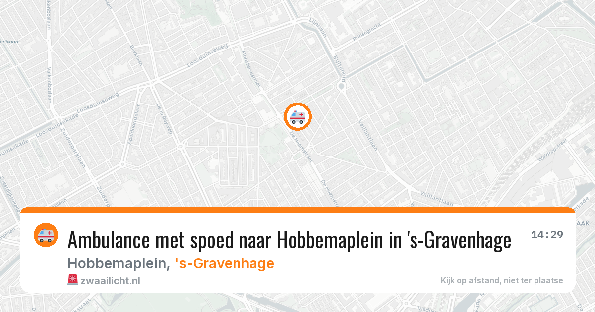 Ambulance met spoed naar Hobbemaplein in 's-Gravenhage — 30 apr 2026