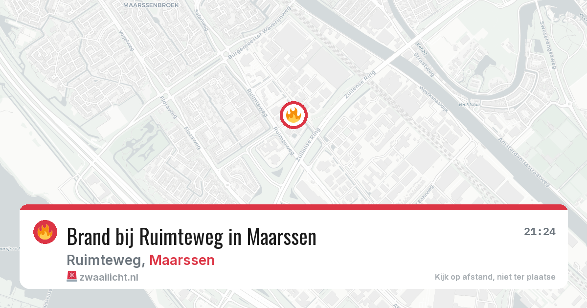 Brand bij Ruimteweg in Maarssen — 6 mei 2026