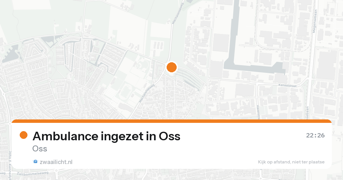 Ambulance ingezet in Oss — 5 jul 2026