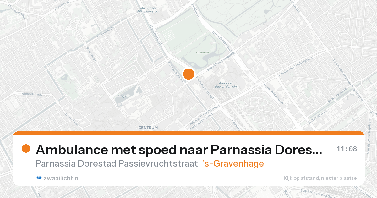 Ambulance met spoed naar Parnassia Dorestad Passievruchtstraat in 's-Gravenhage — 31 jan 2026
