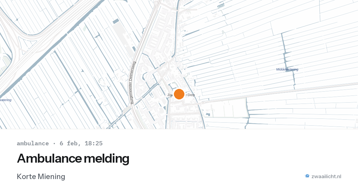 Ambulance melding — 6 feb 2026