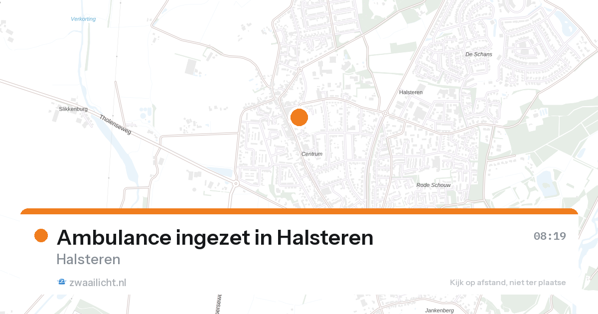 Ambulance ingezet in Halsteren — 28 aug 2026