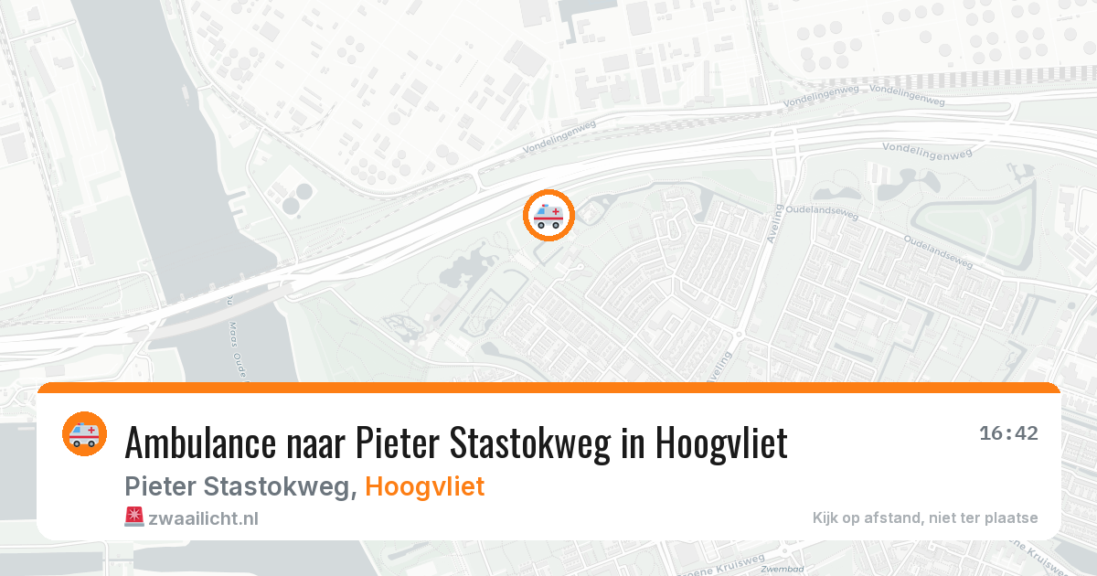 Ambulance naar Pieter Stastokweg in Hoogvliet — 12 mrt 2026