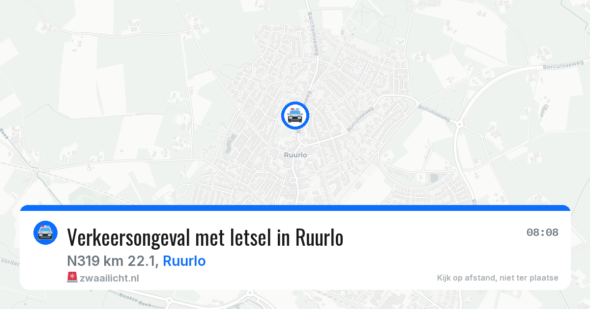 Verkeersongeval met letsel in Ruurlo — 8 apr 2026