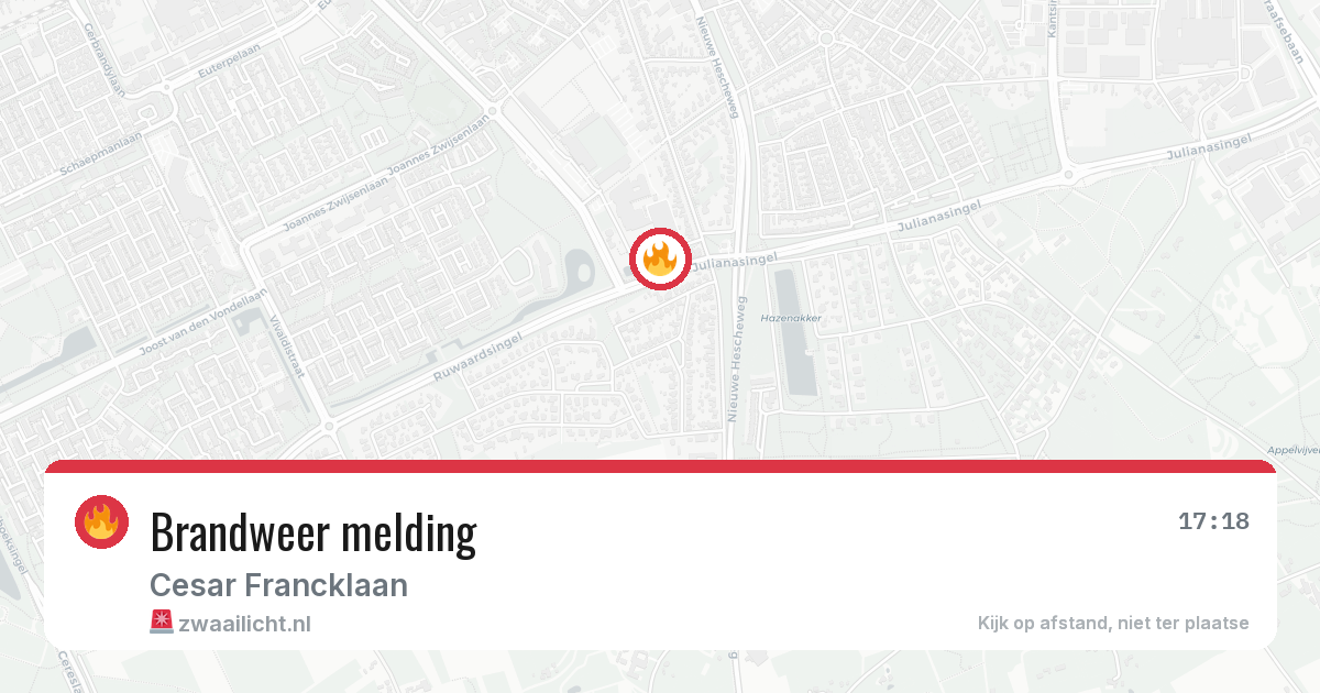 Brandweer melding — 22 jun 2026