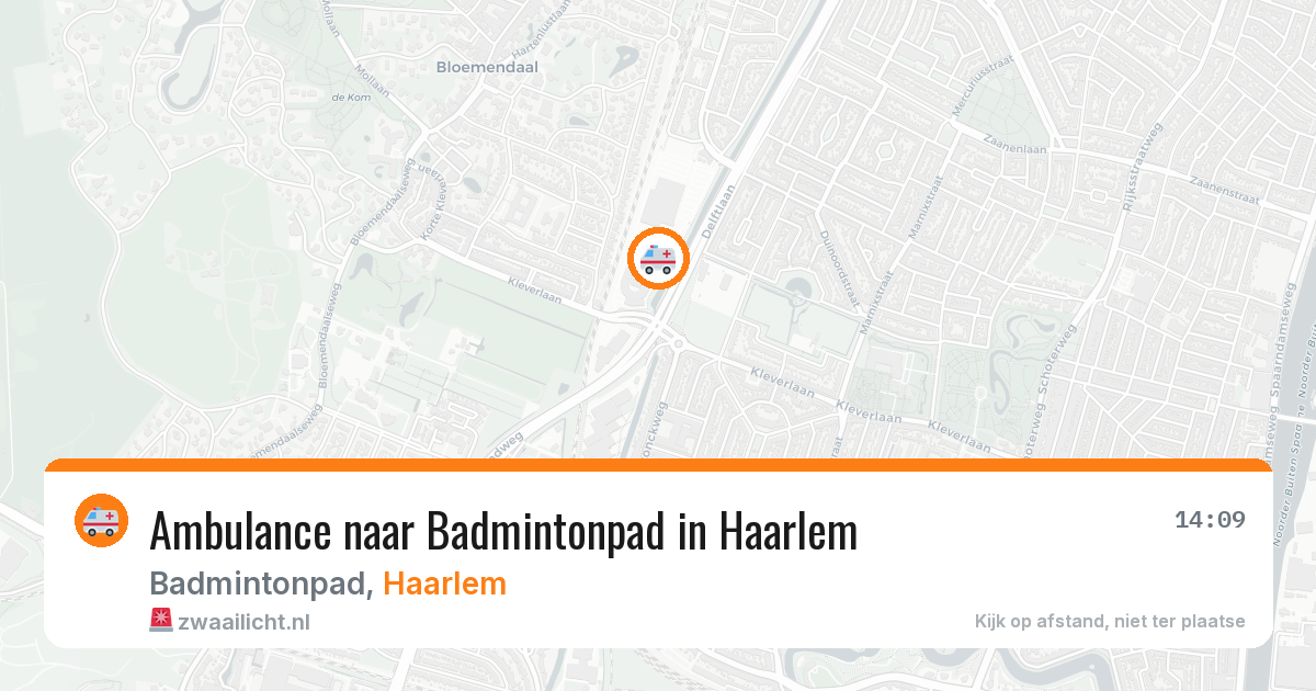 Ambulance naar Badmintonpad in Haarlem — 1 apr 2026