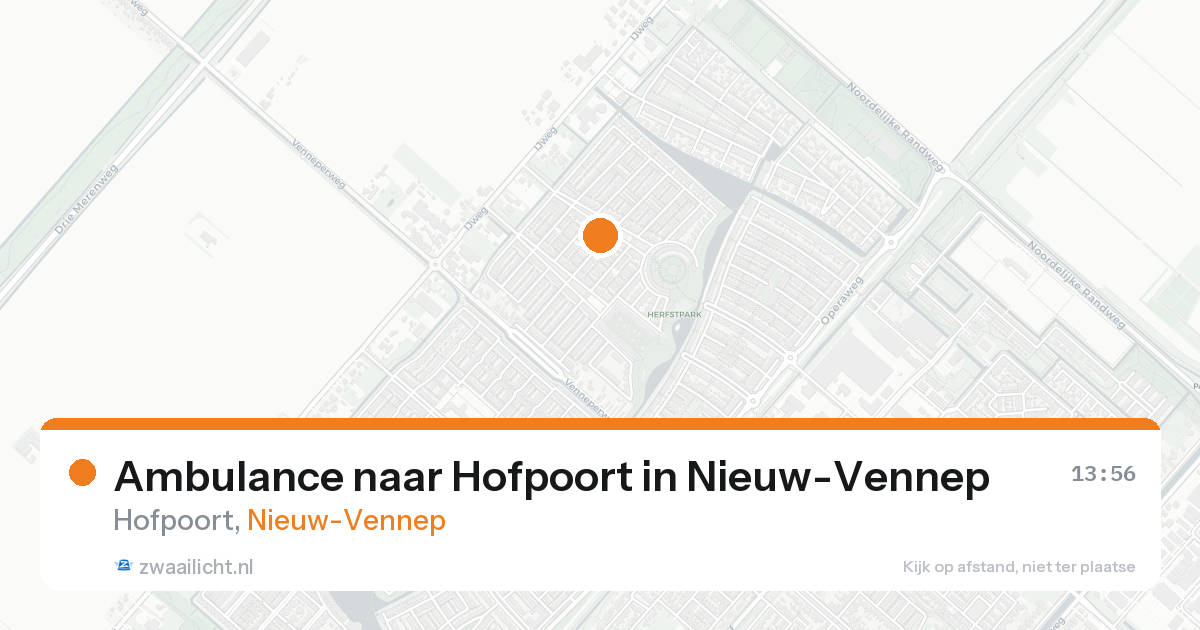 Ambulance naar Hofpoort in Nieuw-Vennep — 7 jun 2026