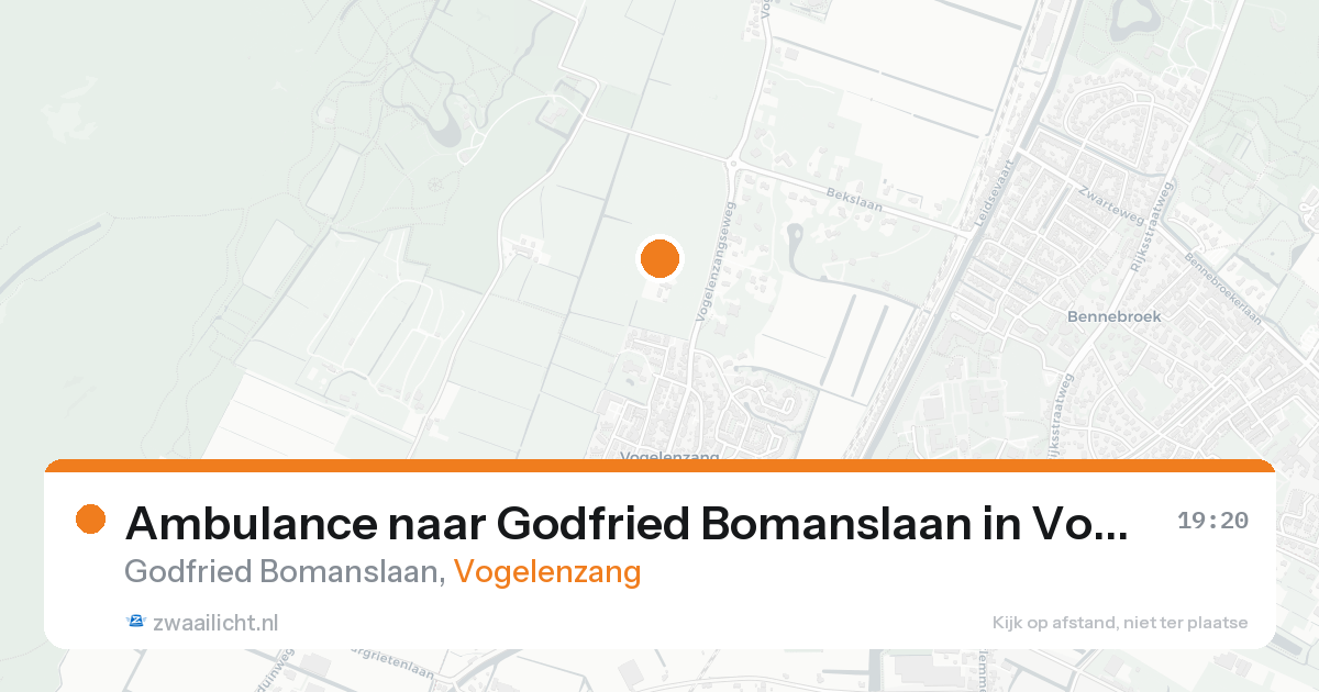 Ambulance naar Godfried Bomanslaan in Vogelenzang — 5 jun 2026