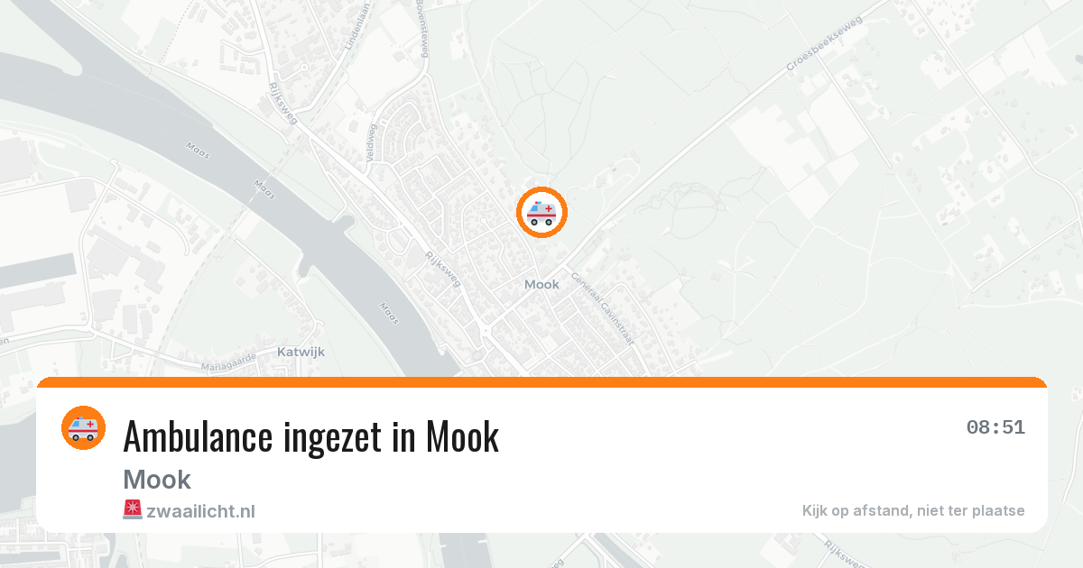 Ambulance ingezet in Mook — 29 jan 2026