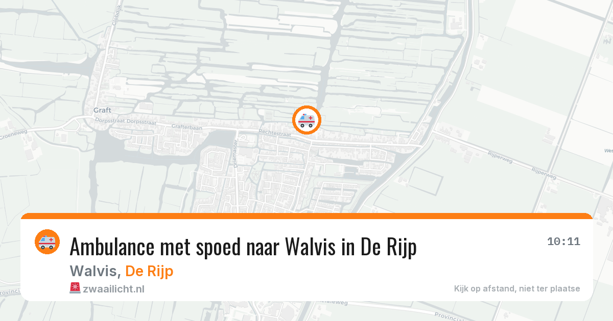 Ambulance met spoed naar Walvis in De Rijp — 21 jan 2026
