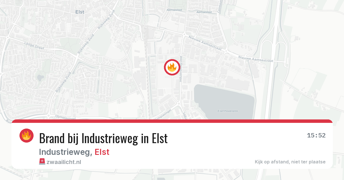 Brand bij Industrieweg in Elst — 12 aug 2026