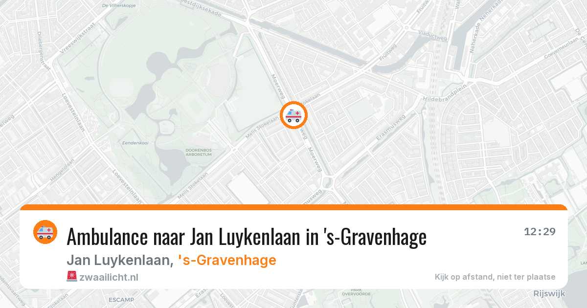Ambulance naar Jan Luykenlaan in 's-Gravenhage — 12 jul 2026