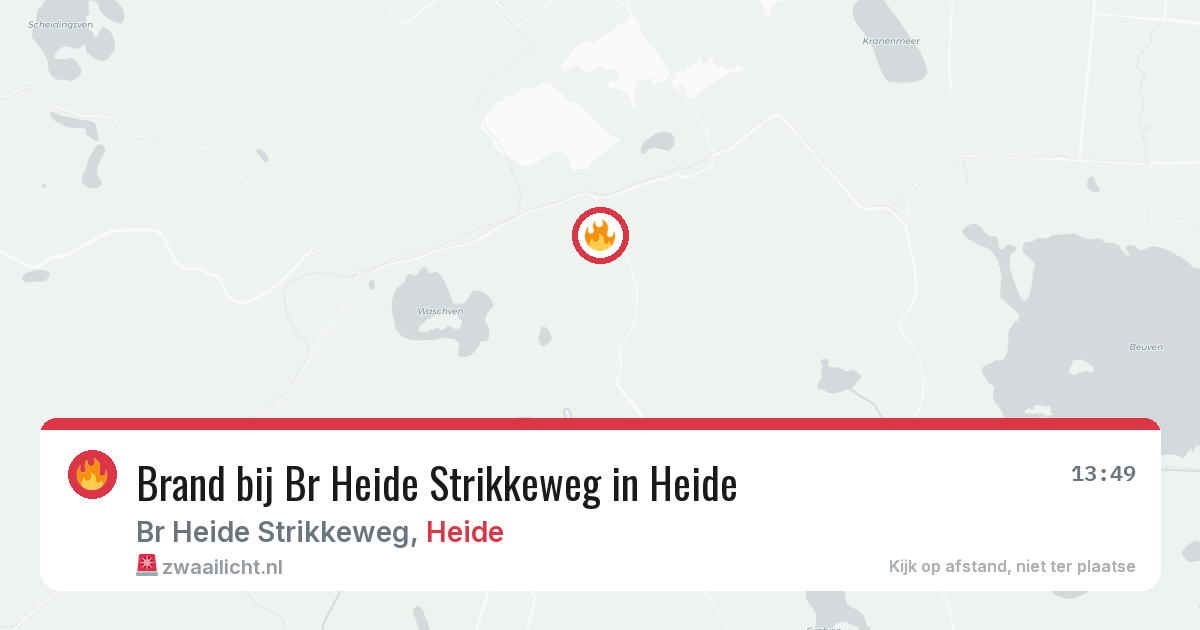 Brand bij Br Heide Strikkeweg in Heide — 1 aug 2026