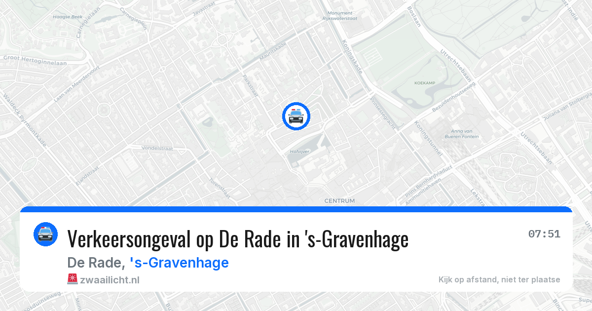 Verkeersongeval op De Rade in 's-Gravenhage — 23 jan 2026