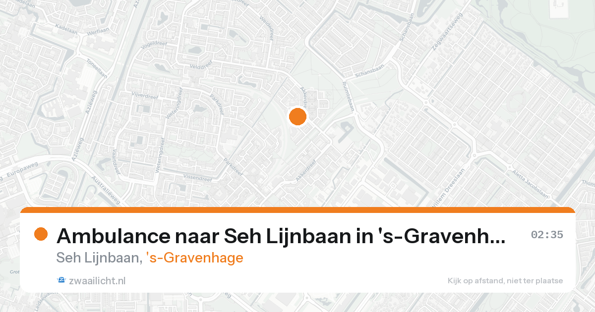 Ambulance naar Seh Lijnbaan in 's-Gravenhage — 8 feb 2026