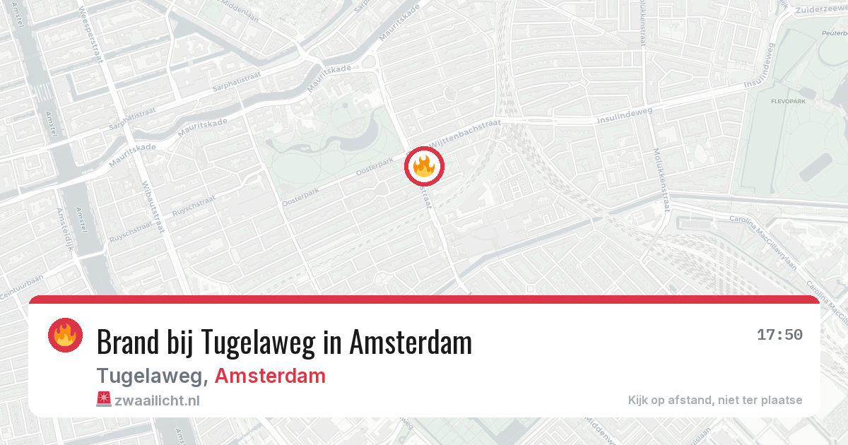 Brand bij Tugelaweg in Amsterdam — 4 jun 2026