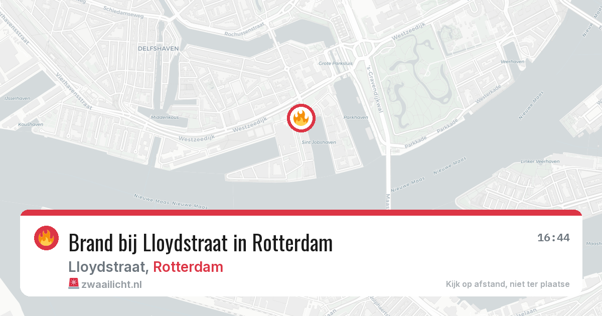 Brand bij Lloydstraat in Rotterdam — 29 mei 2026