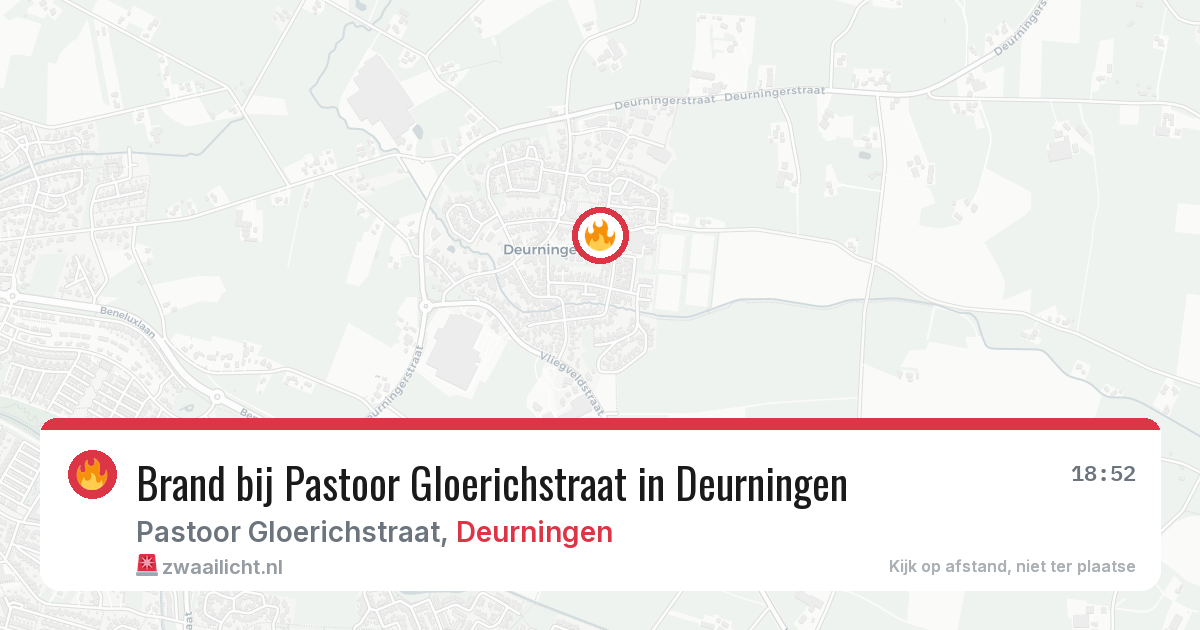 Brand bij Pastoor Gloerichstraat in Deurningen — 2 mrt 2026